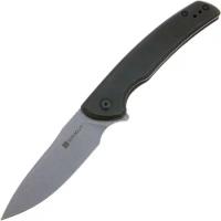 Нож складной Sencut Tynan 10Cr15CoMoV Steel Gray Stonewashed Handle Stainless Black