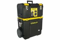 Ящик-тележка STANLEY 1-70-326 Mobile Work Center 3 в 1, 47.5x28.4x63 см, 19'', черный/желтый