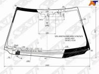 SAT Стекло лобовое с обогревом щеток дд LEXUS GS250/350/450 12-