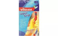 Перчатки универсальные Vileda "Super Grip", размер S