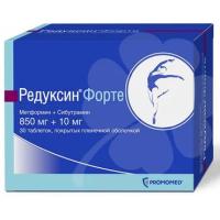 Ожирение Биохимик Редуксин форте таб п/пл/о 850мг+10 мг №30