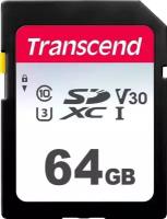 Карта памяти Transcend SDXC 300S Class 10 UHS-I U3 (95/40 MB/s) 64GB