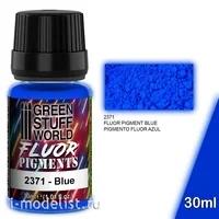 2371 Green Stuff World Пигмент флуоресцентный синий 30 мл / Pigment FLUOR BLUE 30 ml