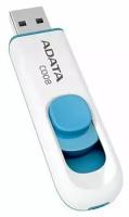 Флешка A-Data 64Gb C008 (AC008-64G-RWE) USB2.0 White/Blue