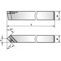 Резец токарный проходной прямой 40х25 ВК8 левый