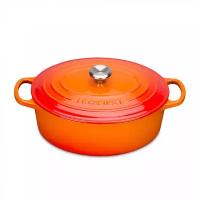 LE CREUSET Чугунная эмалированная утятница овальная, объем: 4,7 л, размер: 29 см, материал: чугун, цвет: оранжевый 21178290902430