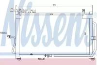 NISSENS Радиатор кондиционера DAEWOO MATIZ