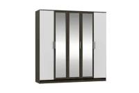 Шкаф Миф Мартина 5-дверный белый / венге 200х52х201.6 см