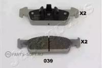 JAPANPARTS PA039AF Колодки тормозные RENAULT LOGAN II/SANDERO II 8V 14- пер