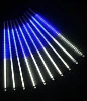 Комплект "Тающие сосульки", 10х50см, 720 LED ламп, 24V, 10 м, черный провод, уличная, BEAUTY LED