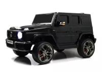 Детский электромобиль Mercedes-AMG G63 (G111GG) черный глянец (RiverToys)