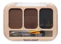 Палетка теней для бровей DoDo Girl Eyebrow Powder, 3 оттенка, набор 02