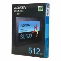 Твердотельный диск 512GB ADATA Ultimate SU800, 2.5, SATA III, (R/W - 560/520 MB/s) 3D-NAND TLC, SMI