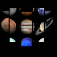 Модульная картина Picsis Планеты солнечной системы (101x82)