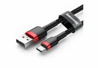 Кабель type-c на usb Baseus 3a Cafule Cable CATKLF-B91