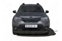 RENAULT DUSTER 2021- Защита переднего бампера d63 секции-d42 дуга black RDZ-003803CH RDZ-003803CH