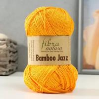 Пряжа "Bamboo Jazz" 50% Хлопок, 50% Бамбук 132м/50 гр (235 канарейка)