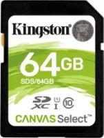 Sony Карта памяти SDXC Kingston Canvas Select, 64 Гб