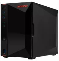 ASUSTOR Нас сервер ASUSTOR AS5202T 2-Bay NAS/Media player/Intel Celeron J4005 2.0GHz up to 2.7GHz (Dual-Core ), 2GB SO-DIMM DDR4, noHDD(HDD,SSD),/2x 2,5Gb (LAN)/3xUSB3.2,HDMI/4ip camera license; 90IX0171-BW3S10