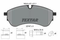 Колодки тормозные дисковые передние MAN VW TEXTAR 2214701