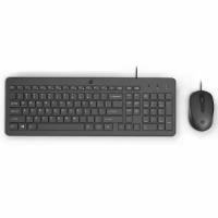 Клавиатура и мышь HP 150 240J7AA черный, USB Type-A