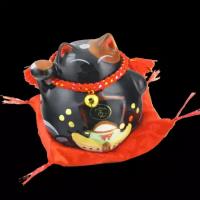 Японский кот-копилка Манеки-Неко "Благополучие. Защита от несчастья", 8х8см