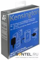 Зарядное устройство авто/розетка мини/микро-USB K38057EU, Kensington