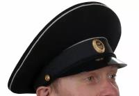 Фуражка Вмф офицерская черная с кокардой (размер: 62)