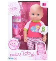 Пупс (37см) Baby Toby с аксессуарами 8 функций в коробке 319010-4