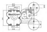 FEBI 39093 Пневмоподушка подвески