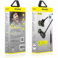 Bluetooth наушники AWEI WT20 wireless sport earphones чёрный