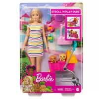 Barbie® Барби с щенками в коляске