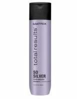 Matrix So Silver Shampoo - Шампунь для нейтрализации желтизны у блондинок с уровнем тона 8-10, 300 мл