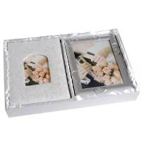 Подарочный набор: фотоальбом, альбом для фотографий, 15х20, 100 фото и рамка для фотографии 15х20, свадьба GF 4415