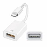 OTG кабель-адаптер-переходник для передачи данных USB-Lighting для iPhone/ iPad поддержка клавиатуры и мыши