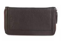 Мужской клатч Ashwood Leather Travel Wallet Dark Brown