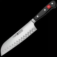 Кухонные ножи Поварской кухонный нож сантоку Wuesthof 17 см, кованая молибден-ванадиевая нержавеющая сталь X50CrMoV15