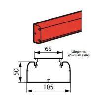 Legrand (Легранд) Кабель-канал DLP 50x105 1 секция 1 крышка 65 мм длина 2 метра белый 010429