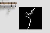Деревянное настенное панно/декор для дома и офиса / Декоративное настенное искусство Женская тень