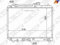 SAT SK0002 Радиатор Suzuki Baleno 95-02 / Cultus 95-02