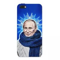 Чехол и защитная пленка для Apple iPhone 5/5S Deppa Art Case Person Путин звезда