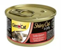 Корм для кошек GimCat ShinyCat из тунца с лососем (0.07 кг)