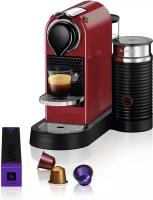 Капсульная кофемашина Nespresso Citiz & Milk, красная