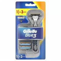 Gillette Бритва Gillette Blue3, 3 сменные кассеты