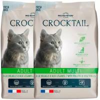 FLATAZOR CROCKTAIL ADULT MULTI для взрослых кошек с птицей и овощами (2 + 2 кг)