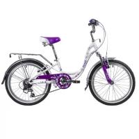 Велосипед 20 Novatrack BUTTERFLY (6-ск.) Белый/фиолетовый VL9