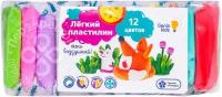 Набор для детской лепки Genio Kids Легкий пластилин 12 цветов