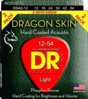 DR DSA-2/12 DRAGON SKIN струны для акустической гитары 12 54