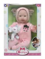 Кукла Berenguer Boutique Pink Soft Body Baby Doll Play Elephant (Беринжер девочка в розовом со слонёнком 38 см)