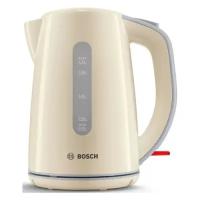 Чайник электрический Bosch TWK7507, 2200Вт, бежевый и серый